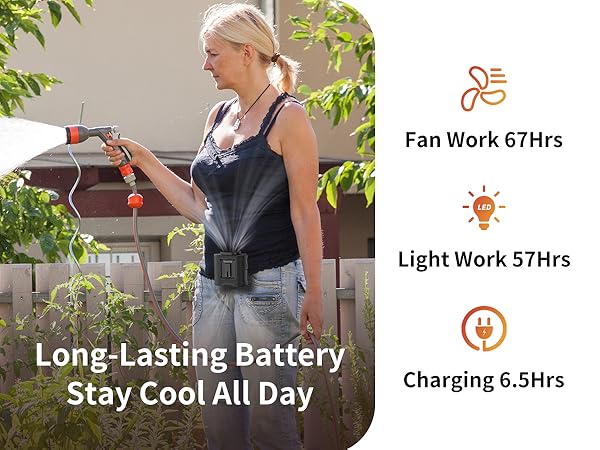 personal waist fan under shirt