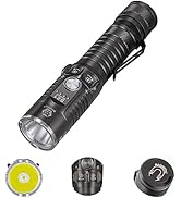 RovyVon Search S21 3000 Lumens Flashlight Super Bright, USB-C Rechargeable Mechanical Switch Pock...