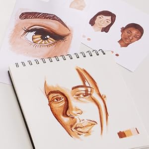 Detailed portraits using Sharpie Portrait Markers