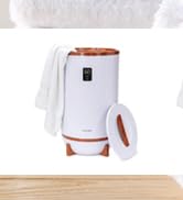SereneLife Single Touch Towel and Blanket Warmer with Fragrant Disc Holder and LED Ring Red, Perf...