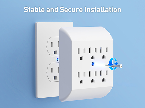 360° Rotating Flat Plug Short Extension Cord