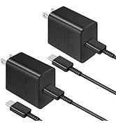 <2 Pack> 45W Type C Charger Super Fast Charger Andriod Phone Fast Charging with 6 FT USB C to C C...