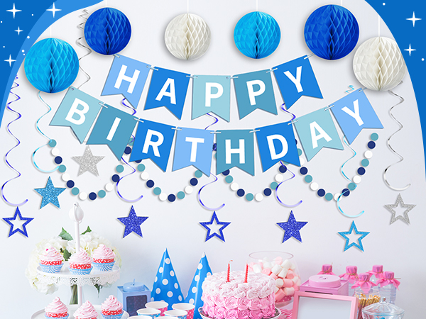 Blue Birthday Decorations