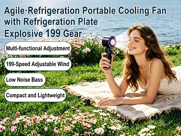 lightweight pocket cooling fan, comfy grip, fit for sports outdoor daily use