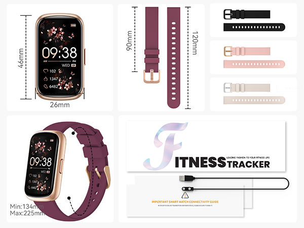 The package of fitness tracker watch