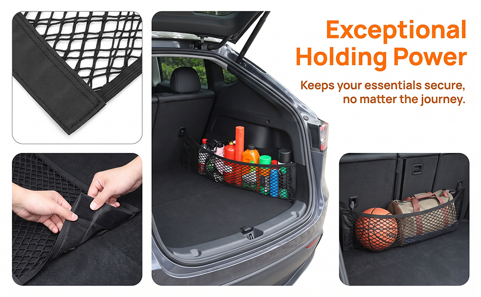 Mandark 2PCS Mesh Cargo Net for Car Trunk Storage