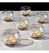 FrutPunch Candle Holder, Glass Candle Holder, Transparent Votive Candle Holders, Can be Used for ...