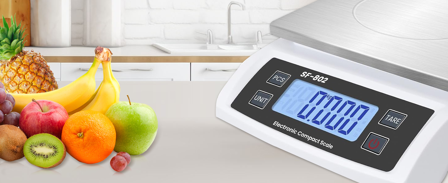with Back-Lit LCD Display Scale for Food