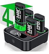 Charger for Xbox One Controller Battery Pack with 4x3600mWh USB Rechargeable Xbox One Battery Cha...
