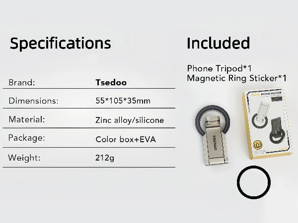 Specifications and Included