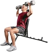 Sunny Health &amp; Fitness Adjustable Utility Weight Bench