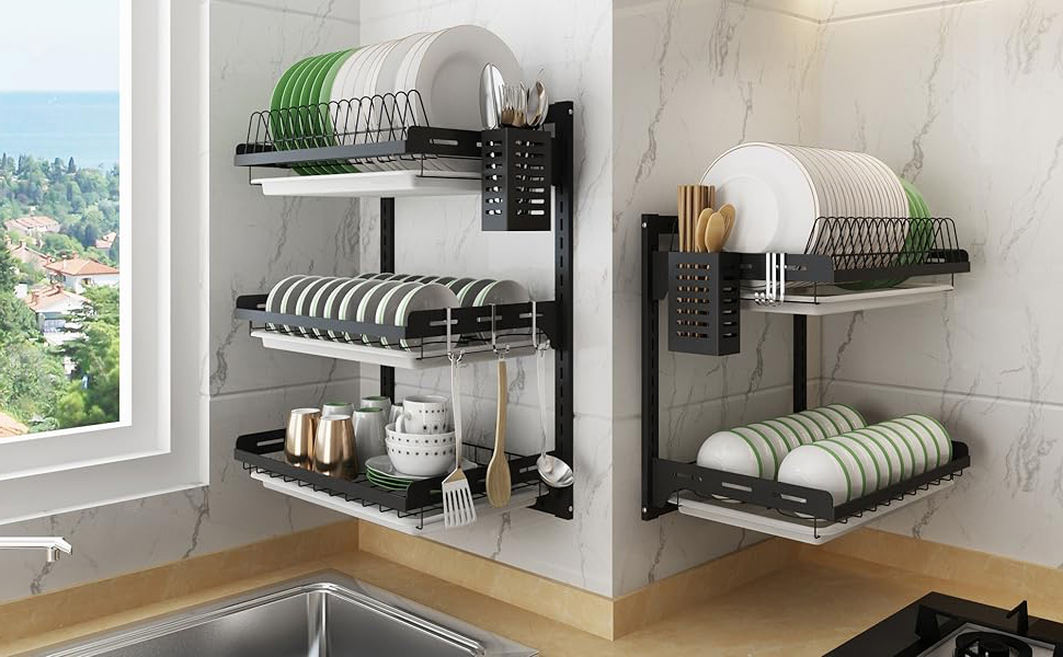Dish Drying Rack Wall Mount