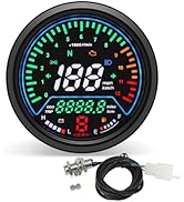 Motorcycle Speedometer for Motorcycle Universal Digital Motorcycle Gauge Cluster with 8-18V Motor...