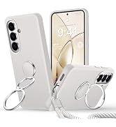 Rockaway for Samsung Galaxy S26 Case [Double Ring Stand &amp; Wrist Strap], Liquid Silicone Phone Cas...