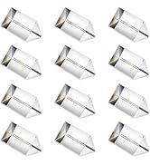 QFkris 12PCS Optical Glass Triangular Prism,50mm/2inch Crystal Equilateral Prisms Set for Teachin...
