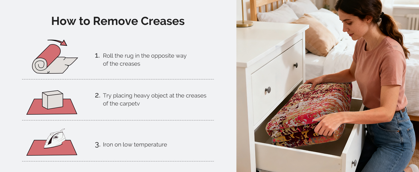 Modern abstract washable rug
