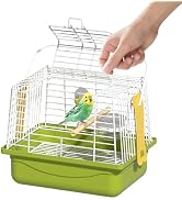 BAGHPBM Small Bird cage,Travel Cage for Birds and Small Animals, Parakeet cage,Bird Carrier Trave...