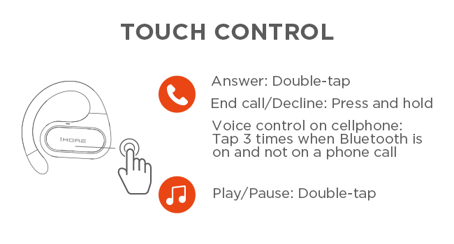 headphone wireless 1More S30 Fit SE bluetooth earbud microphone over android earphones open