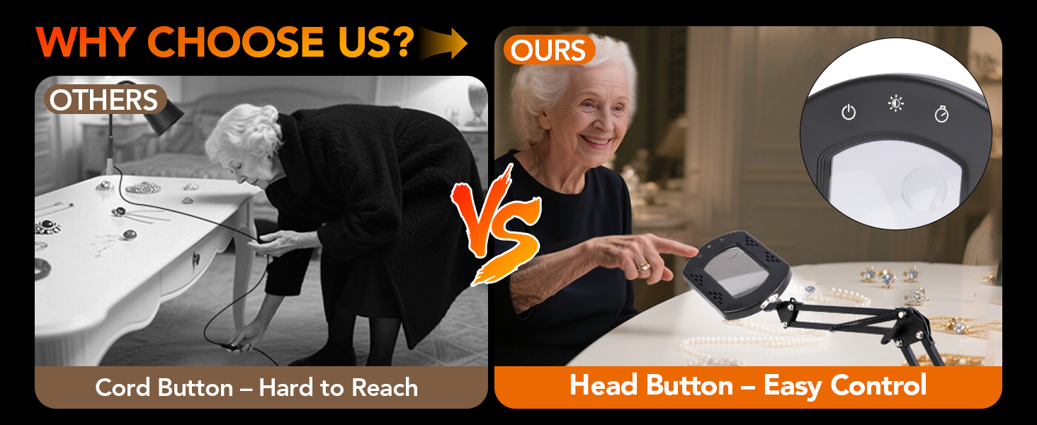 craft magnifying glass with light