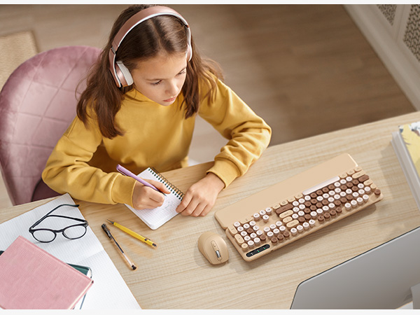 pink keyboard for student