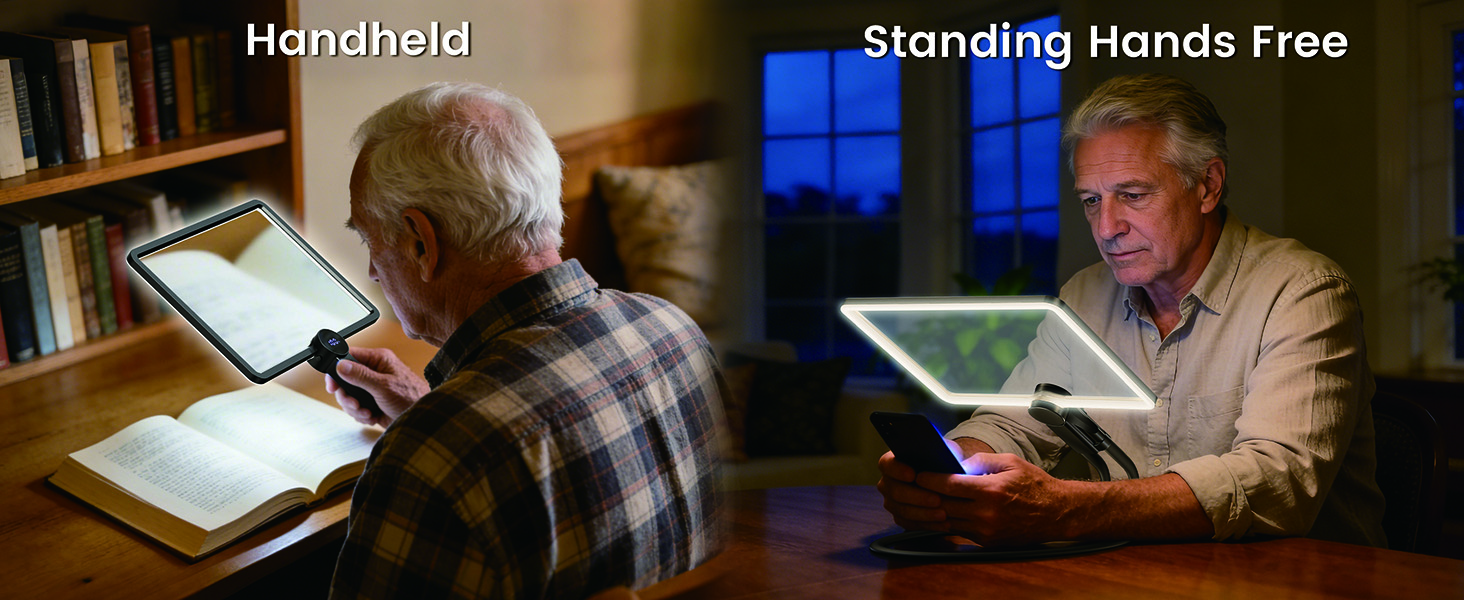 lighted magnifying glass