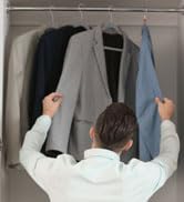 TechZoo Hangers - Grey Velvet Hanger Color