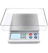 Digital Gram Scale Toprime Mini Size Food Scale High Precision Pocket Scale with LCD Display and ...