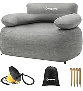 KingCamp Inflatable Couch for Camping, Portable Foldable Eco-Friendly Reach-Certified PVC Liner A...