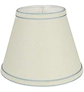 Aspen Creative 58909A, Empire Uno Lamp Shade, Off White, 5" Top x 9" Bottom x 7" Slant Height, Sl...