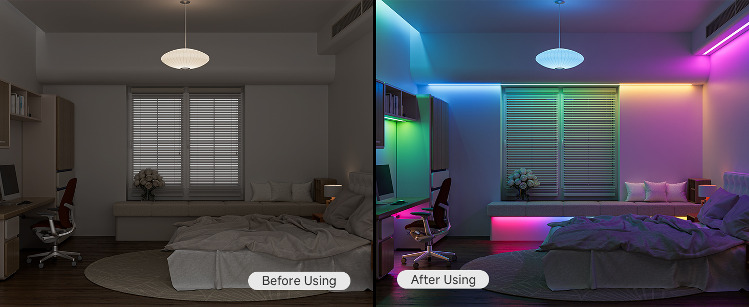 16.4FT WS2812B 5V LED Strip Lights 300 Individual Addressable RGB IC 5050SMD LEDs