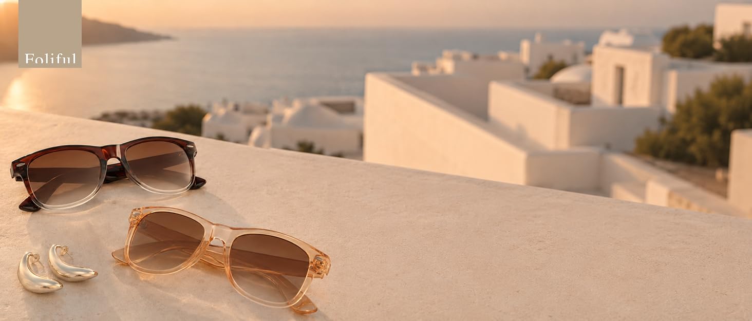 Sunglasses-Womens Polarized Sunglasses for Women-with UV Protection | Trendy Retro Sun Glasses