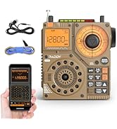 Raddy RF320 APP Control Shortwave Radio, AIR/FM/VHF/MW/SW/WB Receiver with Bluetooth, Portable Ra...