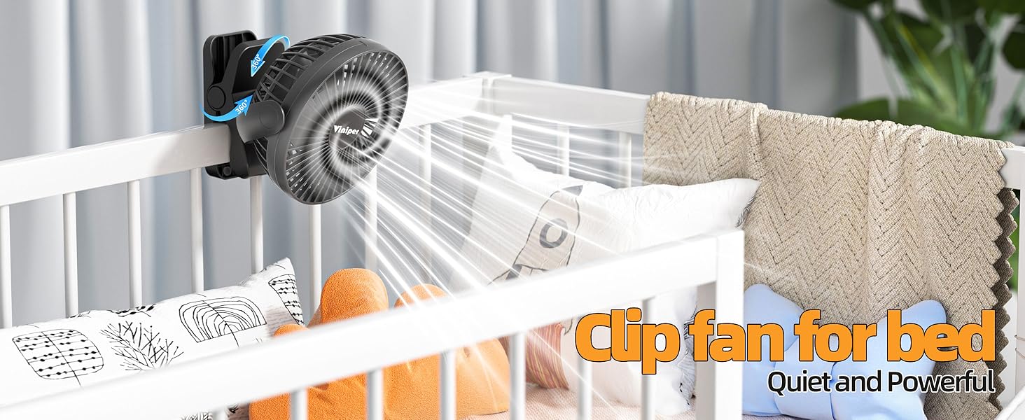 rechargeable clip fan