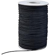 Zealor 100 Yards 2 mm Elastic Cord Stretch String Elastic Fabric String Beading Cord Craft Thread...