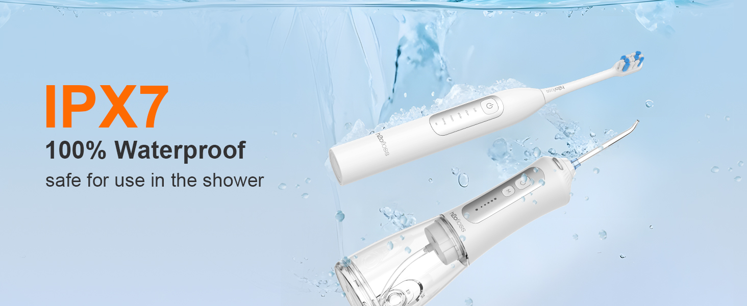 water flosser toothbrush combo