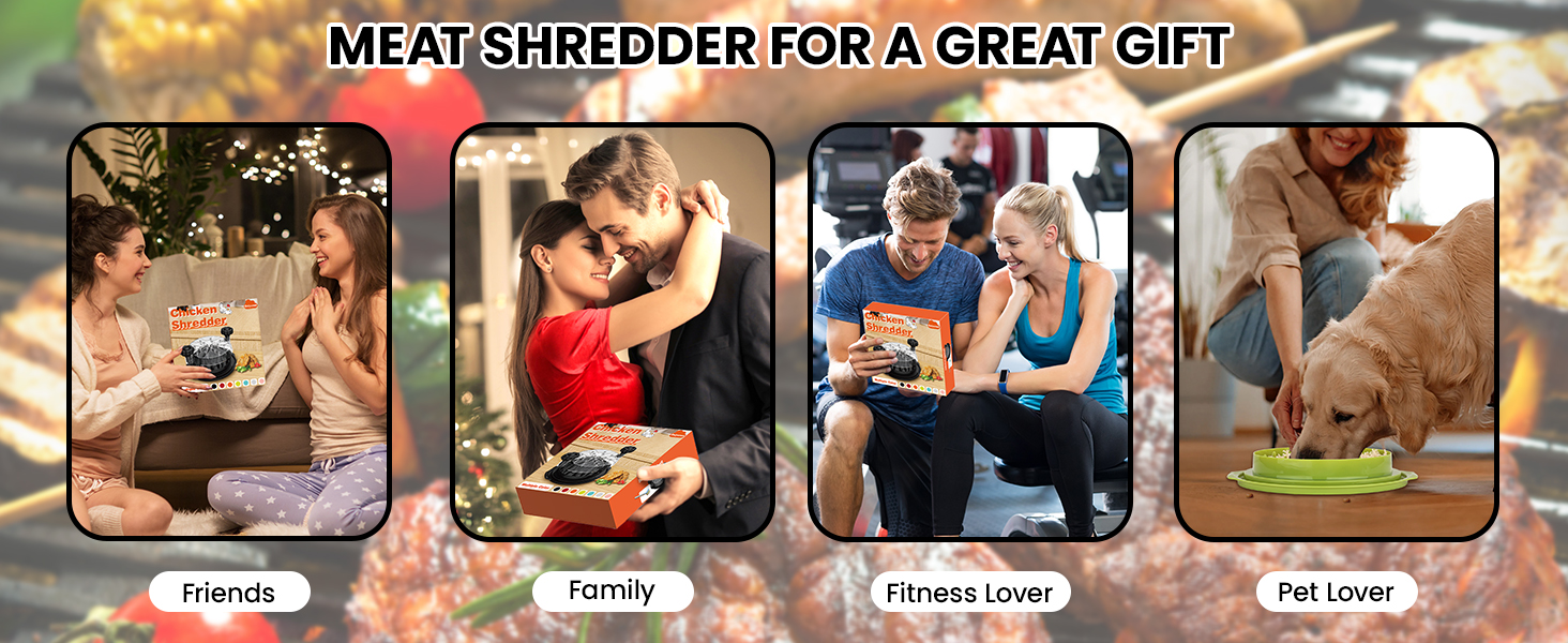 Chicken Shredder Large Chicken Breast Meat Shredder Tool Twist Brush home essentials kitchen gadgets