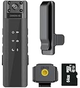 1080P Police WIFI Body Camera,Mini Body Camera with 64G Memory,Body Worn Cam,Premium Portable,Wea...