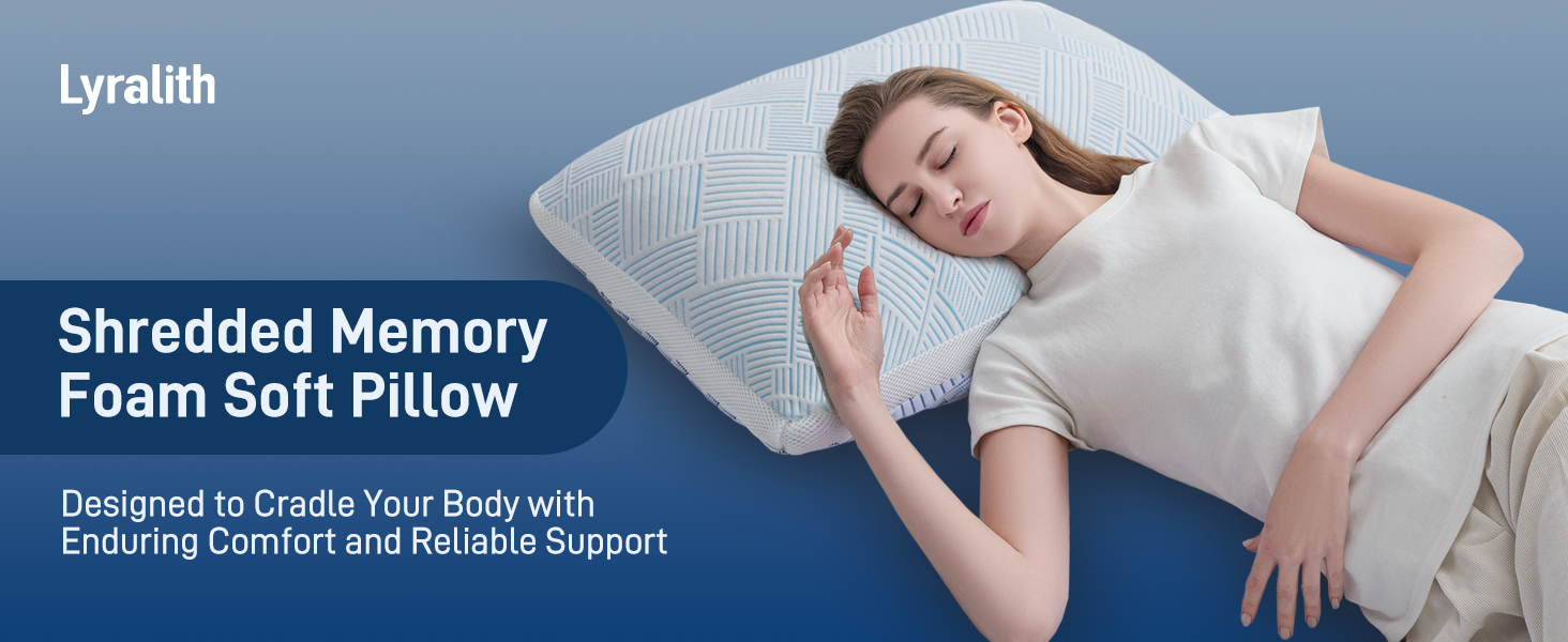 Shredded Memory Foam Soft Pillow
