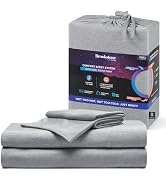 Brookstone Comfort Full Size Sheet Set - Innovative Cooling Sheets for Hot Sleepers - Deep Sleep ...