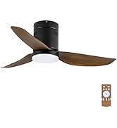 Simple Deluxe 40" Ceiling Fans with Lights and Remote, Outdoor Ceiling Fans for Patios with Light...