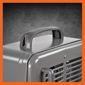 Comfort Zone portable heater has a convenient carry handle