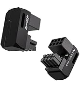EZDIY-FAB Shield Series 8-Pin PCIe GPU Power Adapter,180-Degree U-Turn Angled Connector, Aluminum...