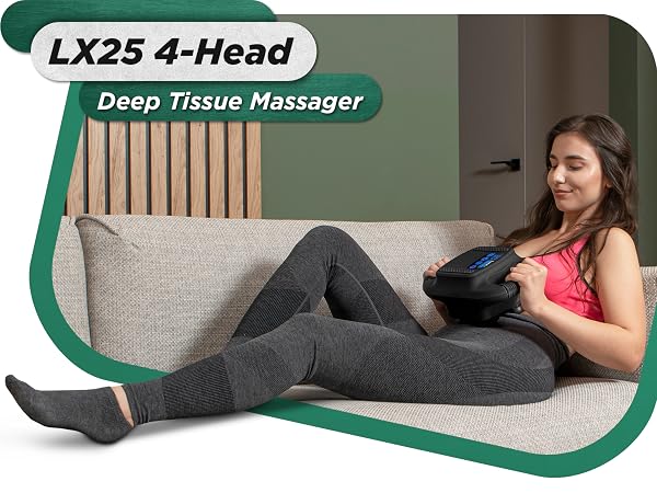 LX24 4-Head Deep Tissue Massager