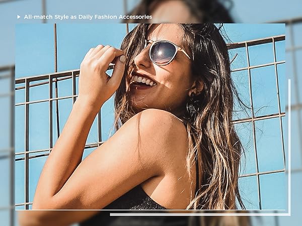 happy moments with cute sunglasses