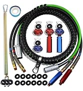 iBroPrat Air Hose for Semi Truck 3 in 1 ABS &amp; Power Airlines Hose Wrap 15FT Air Lines for Tractor...