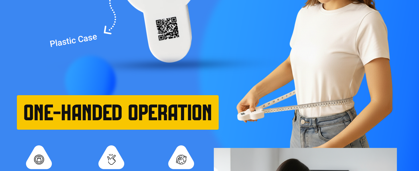 Body Ribbon 80-Inch Automatic Retractable Measuring Tape