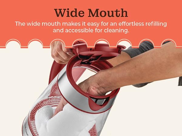 wide mouth easy clean