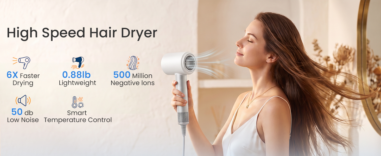 Hair Dryer High Speed Ionic Hair Dryer