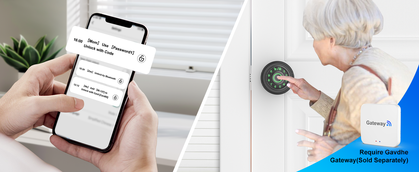 door knob with fingerprint