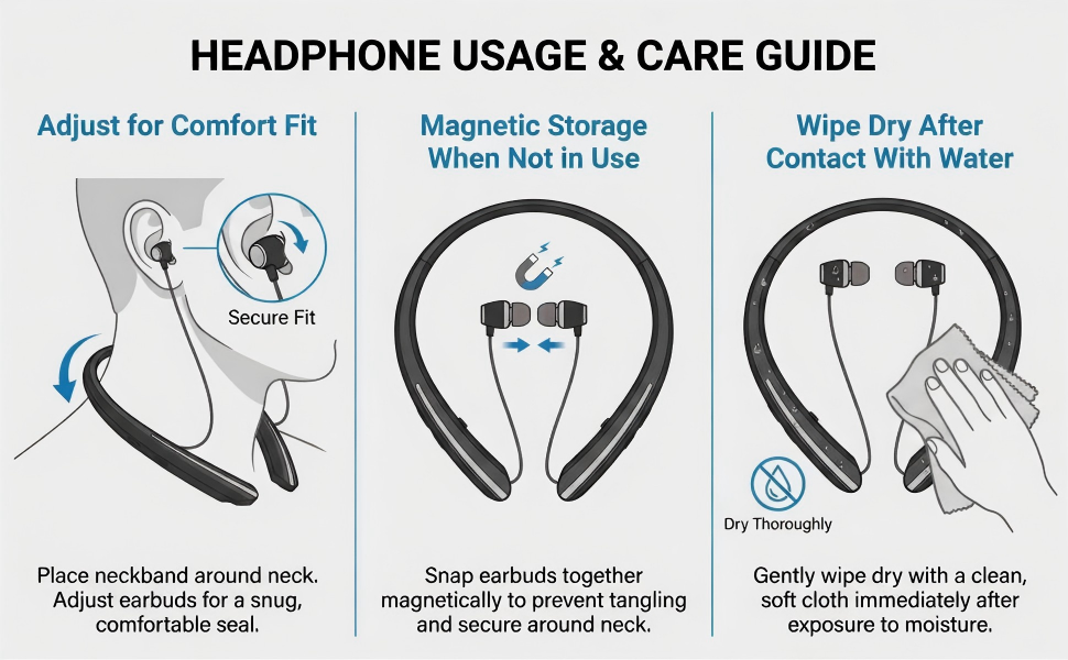 Neckband Bluetooth Headphone